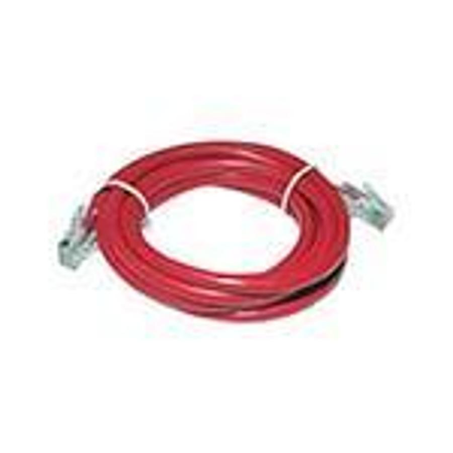 Used RJ-45 to RJ-45, Cat 5 Ethernet cable 6' long, Red ES6846C