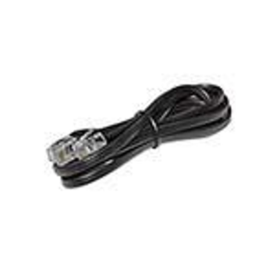 Used RJ-11 to RJ-11 cable 6' long, Black ES6848C