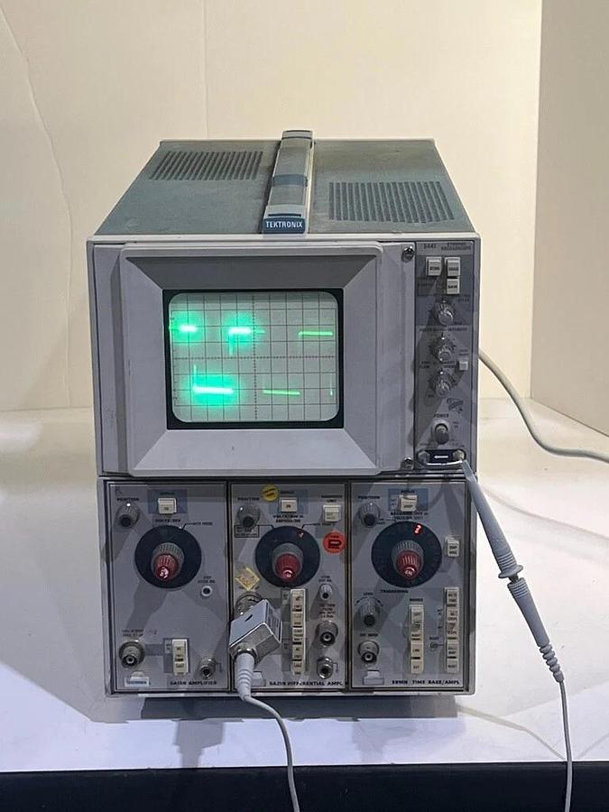 Used Tektronix 5441 Storage Oscilloscope Mainframe with 5A15N, 5A21N & 5B10N Plug-Ins