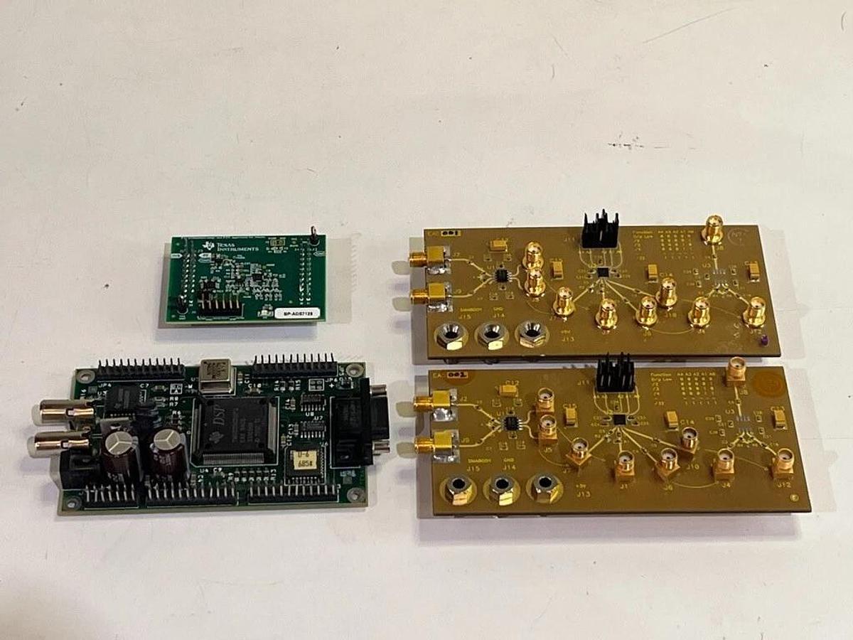 Used Texas Instruments TI Evaluation, DSP Boards and Speakers