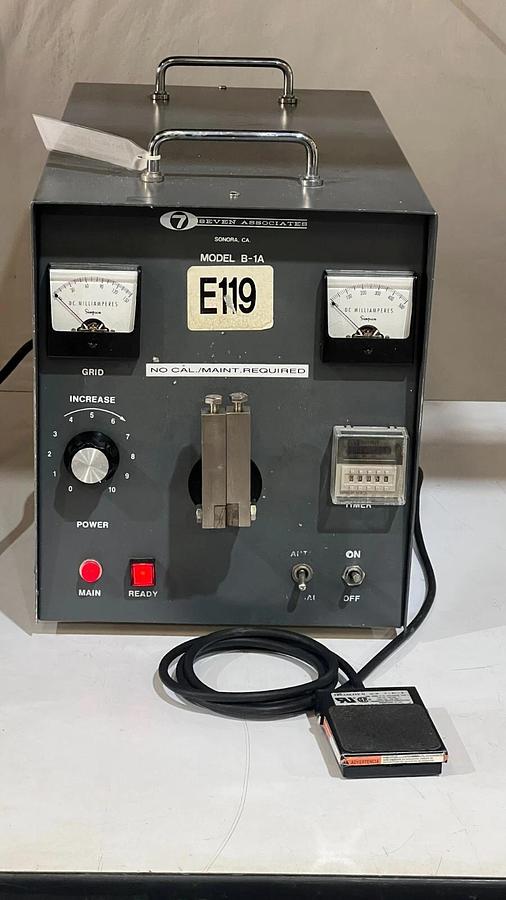 Used 7 Seven Associates Model B-1A Induction Heater Semi-Rigid Tooling Coax Soldering