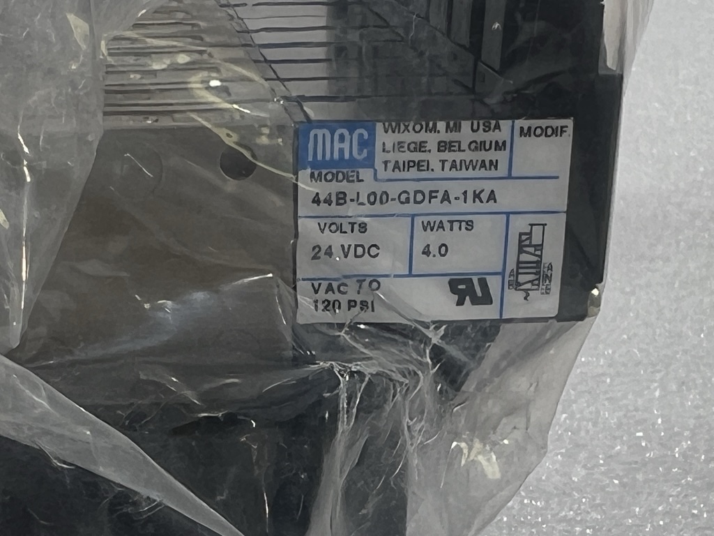 2017 MAC Valves 44B-L00-GDFA-1KA