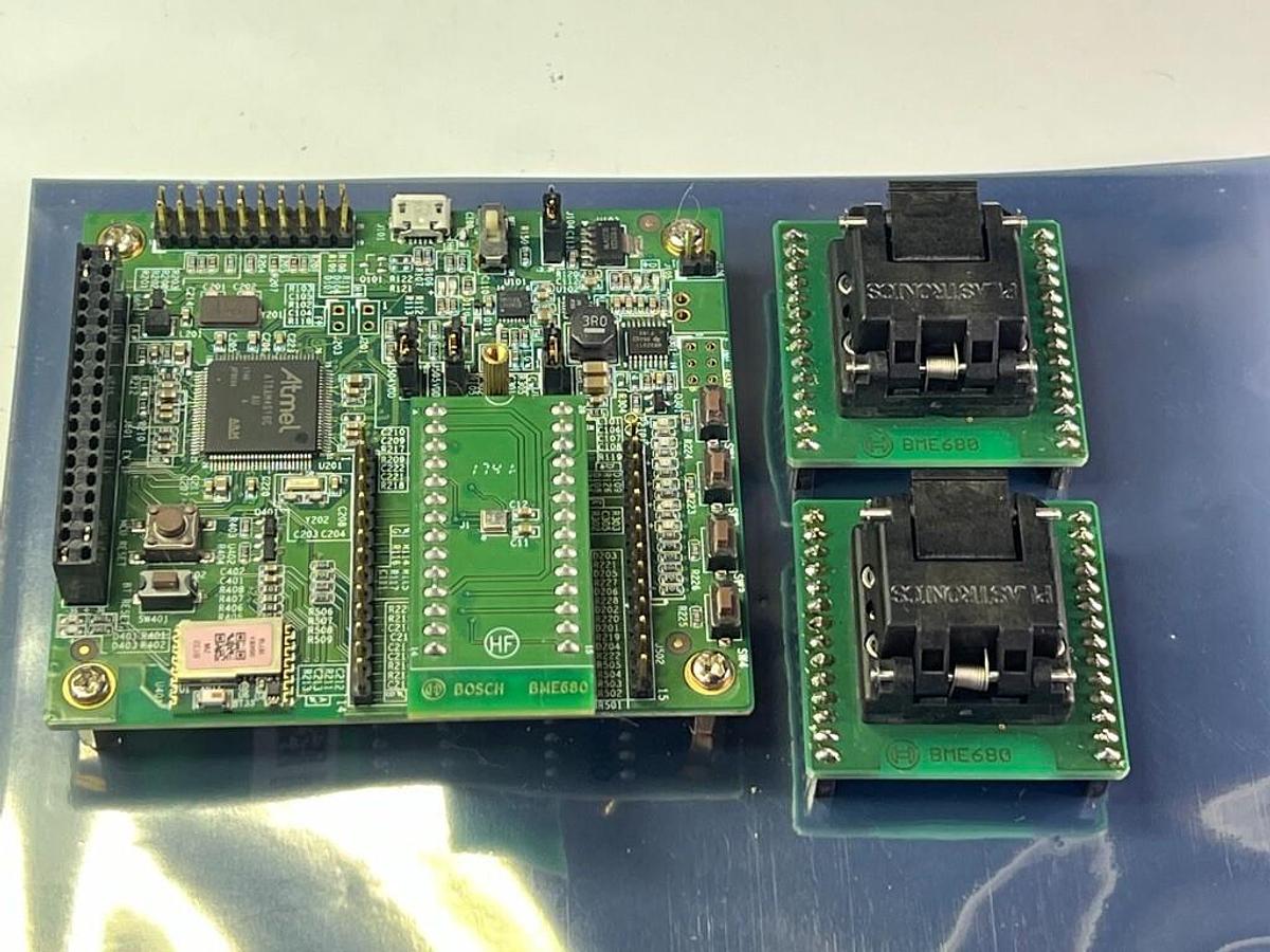 Used Bosch Application Board 2.0 Rev 1.1 with 3 Each BME680 Sensor Daughter Boards