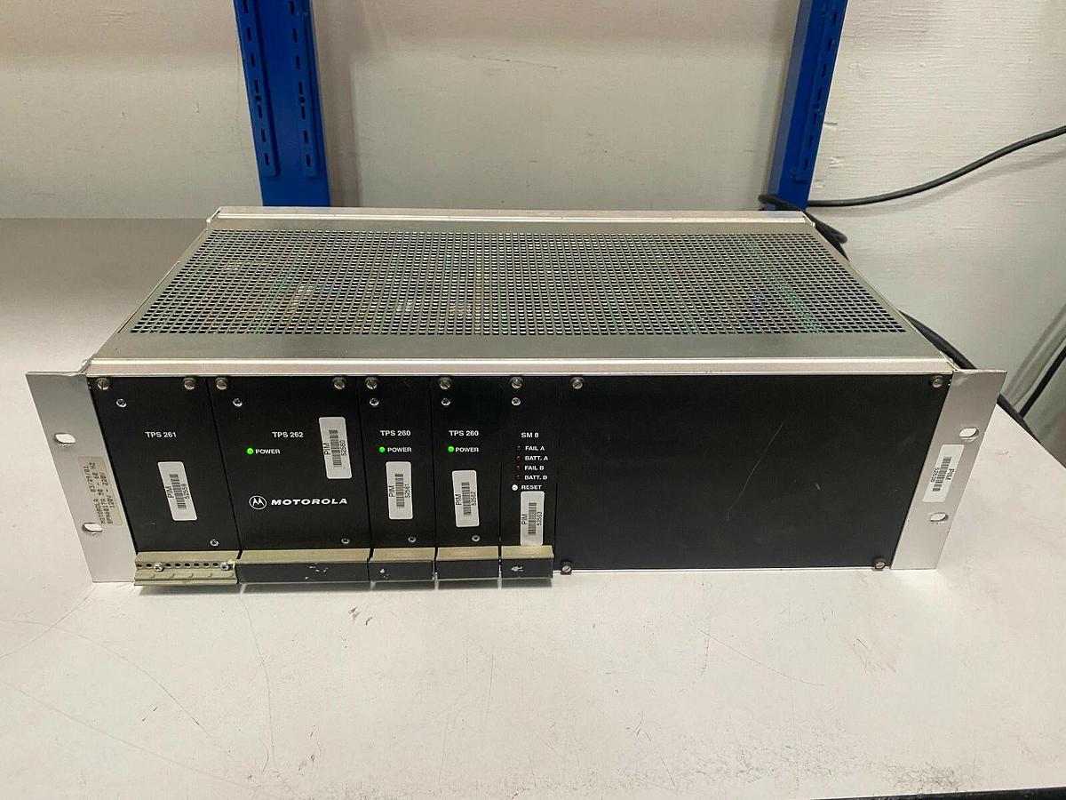 Used Motorola Centracom Supply with TPS 260, 261, 262, & SM 8 Modules