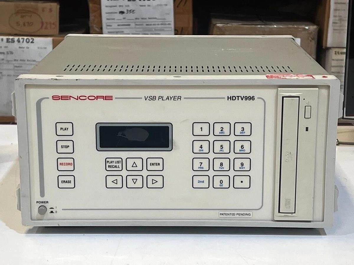 Used Sencore HDTV996 VSB Player - Broadcast Signal Generator - Vestigial Sideband