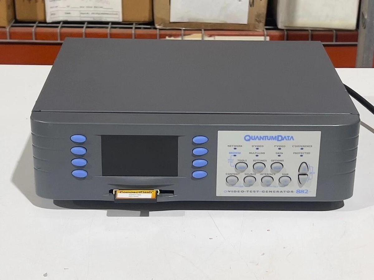 QuantumData 882E Video Test Generator 00-00209 + ITE, TME, HDMI Analyzer AS-IS