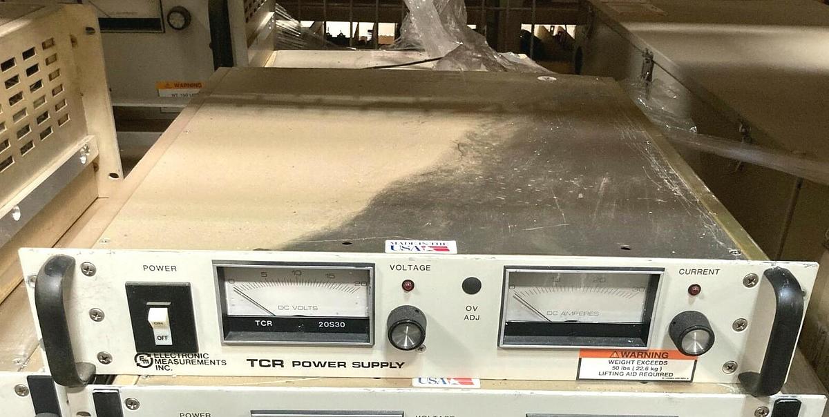 Used EMI TCR 20S30-1-0502 - 20 V 30 A DC Power Supply - Phase Angle Correction