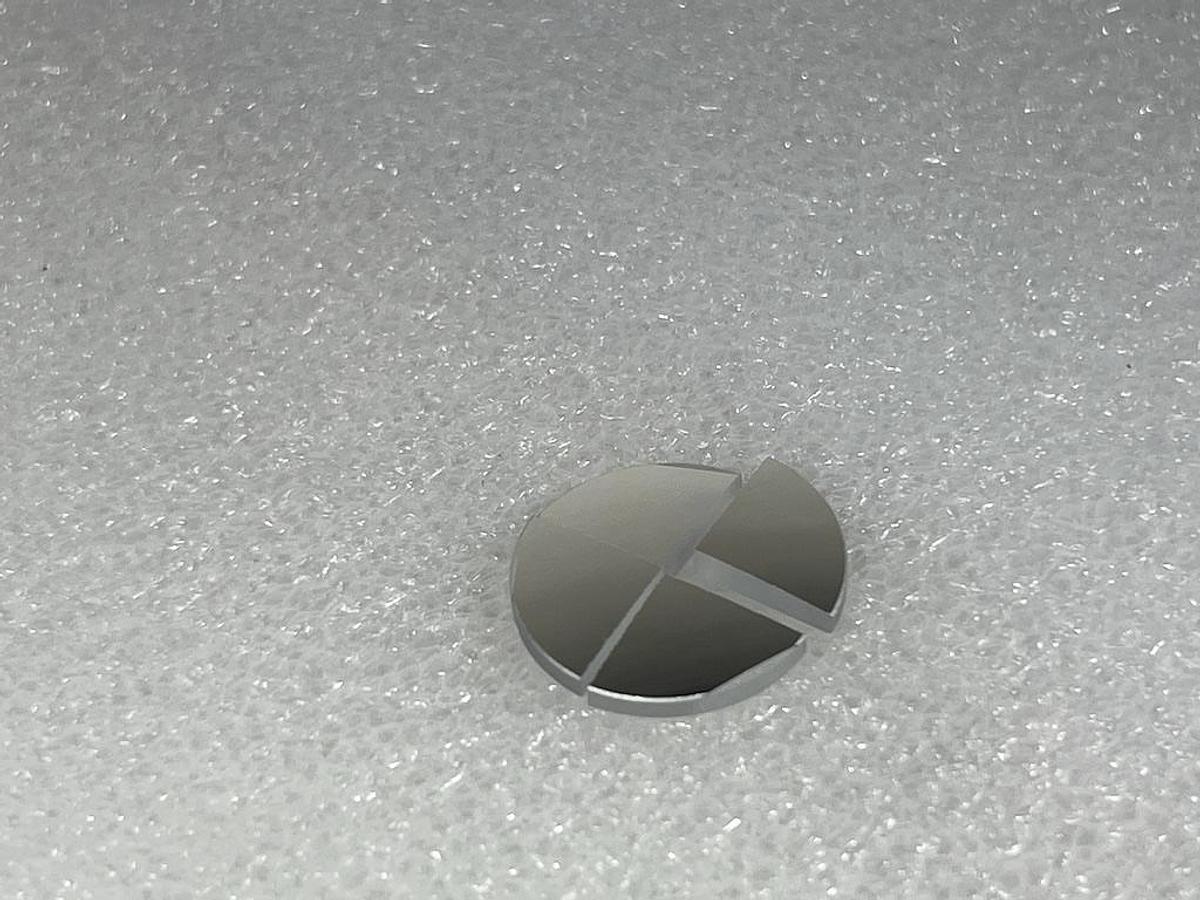 Lot of 200: 12.5mm Radius Quarter Wedge Segment - Round Concave Mirror