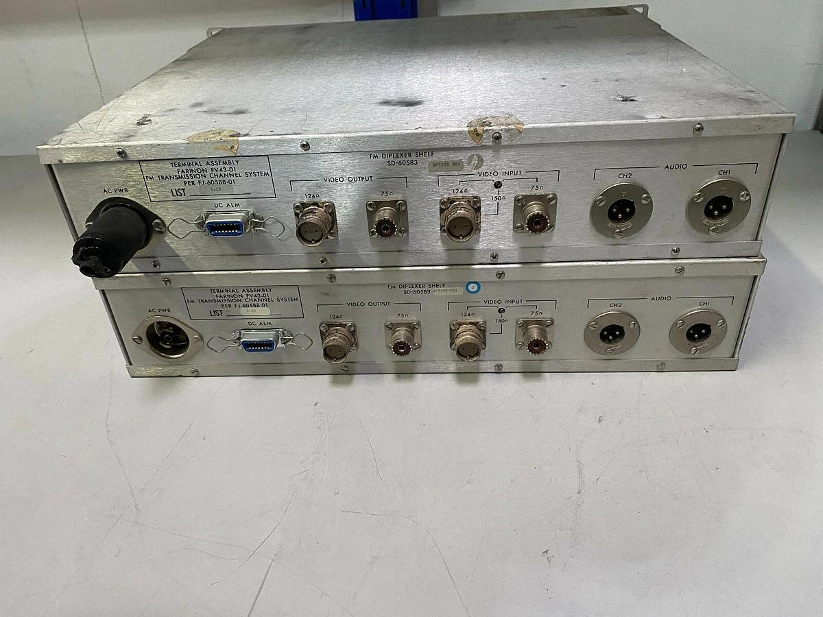 Used LOT OF 2 Harris Farinon FV43-01 FM Transmission Channel System