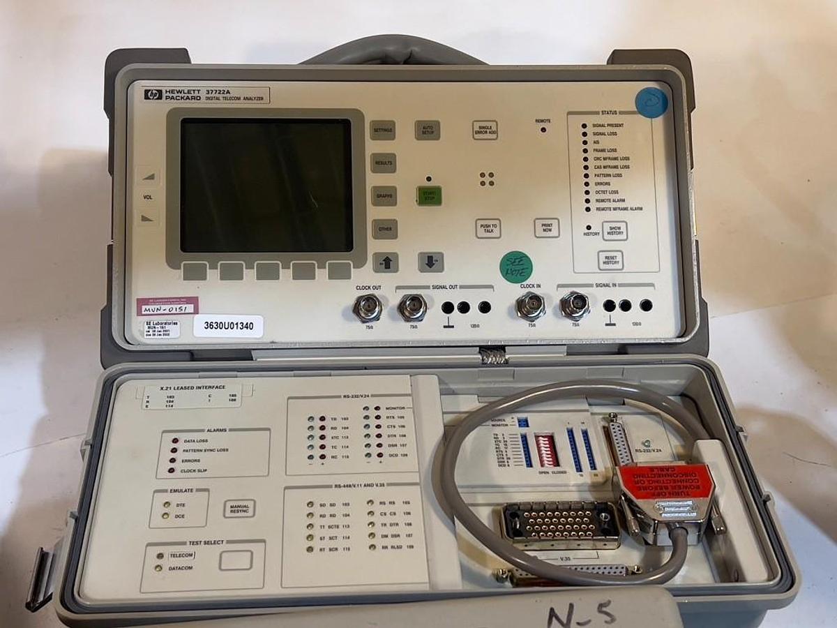 Used Hewlett Packard HP Model 37722A Digital Telecom / Datacom Tester