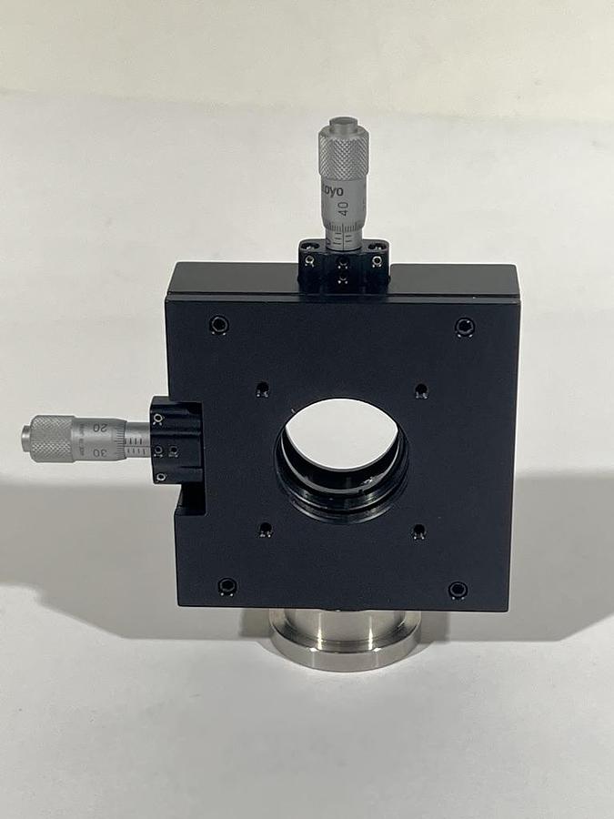 Used Y Translator with MItutoyo 148-205 Micrometer Drives - Optic Mount