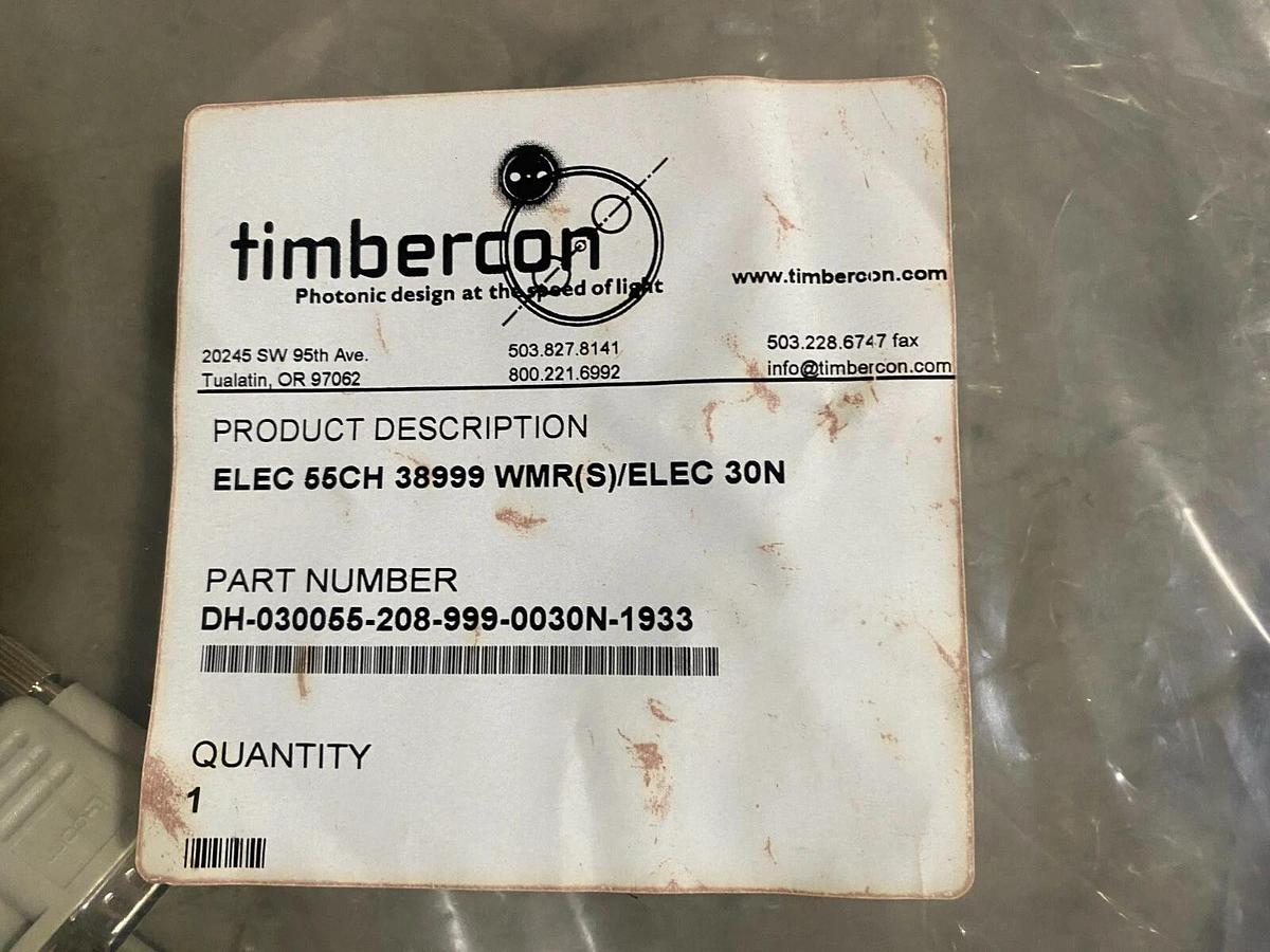 Timbercon Cable ELEC 55CH 38999 WMR(S)/ELEC 30N - DH-030055-208-999-0020N-1933