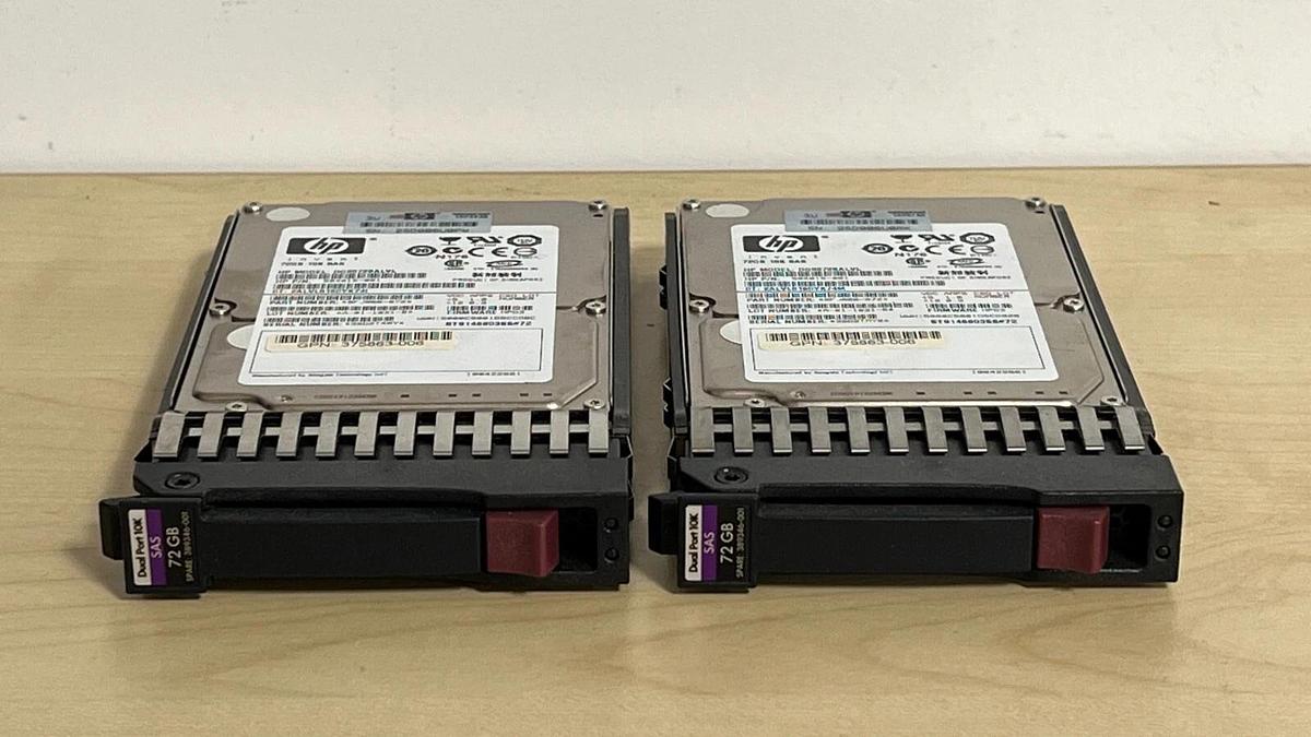 Used Lot of 8 72GB SAS HP Hard Drives HDD - P/N: 518216-001, 504015-001, 459889-002