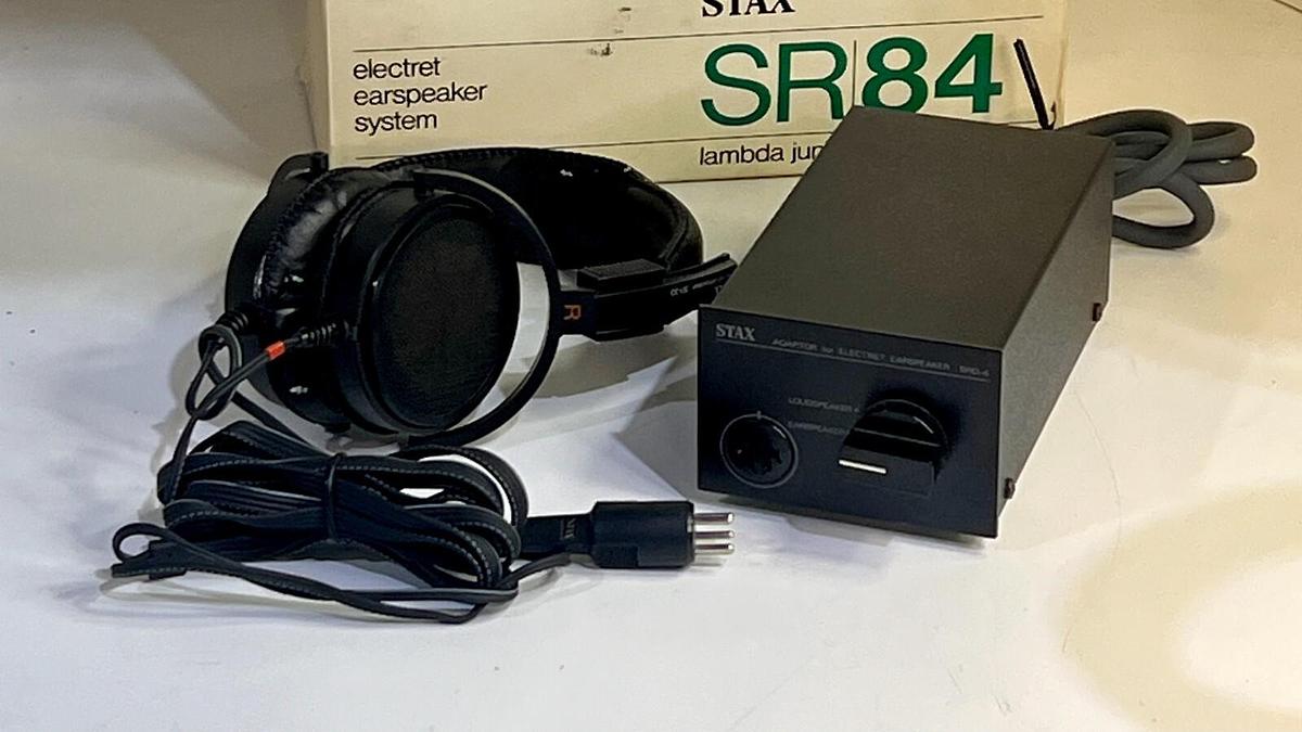 Used Stax SR-34 Lambda Junior SRD-4 Electret Earspeaker System with SR-30 Headphones