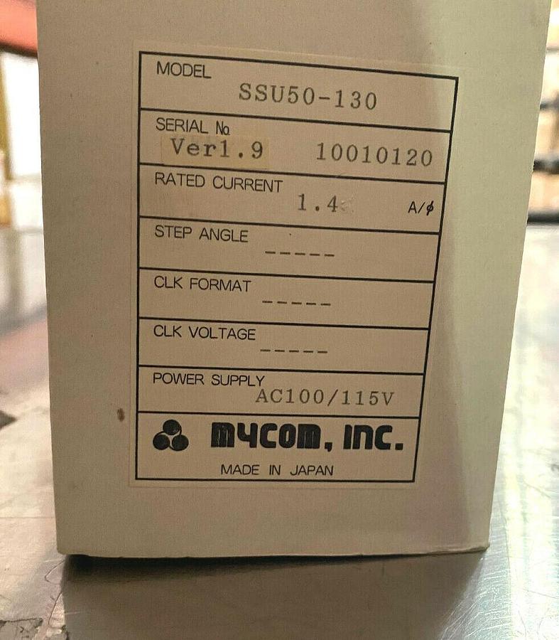 Used Mycom NanoDrive SSU50-130 Driver for Stepping Motor - Stepper Controller