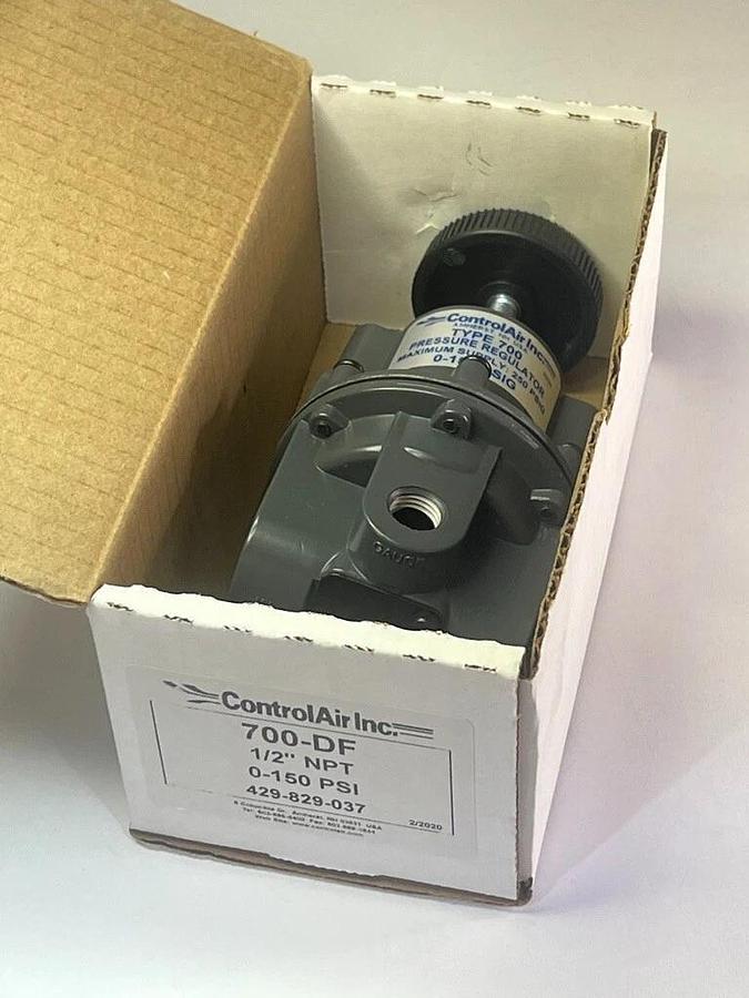 2 ControlAir Pressure Regulators 700-DF, 0-150 PSIG & 700-BAU, 0-2 PSIG w/ Gauge
