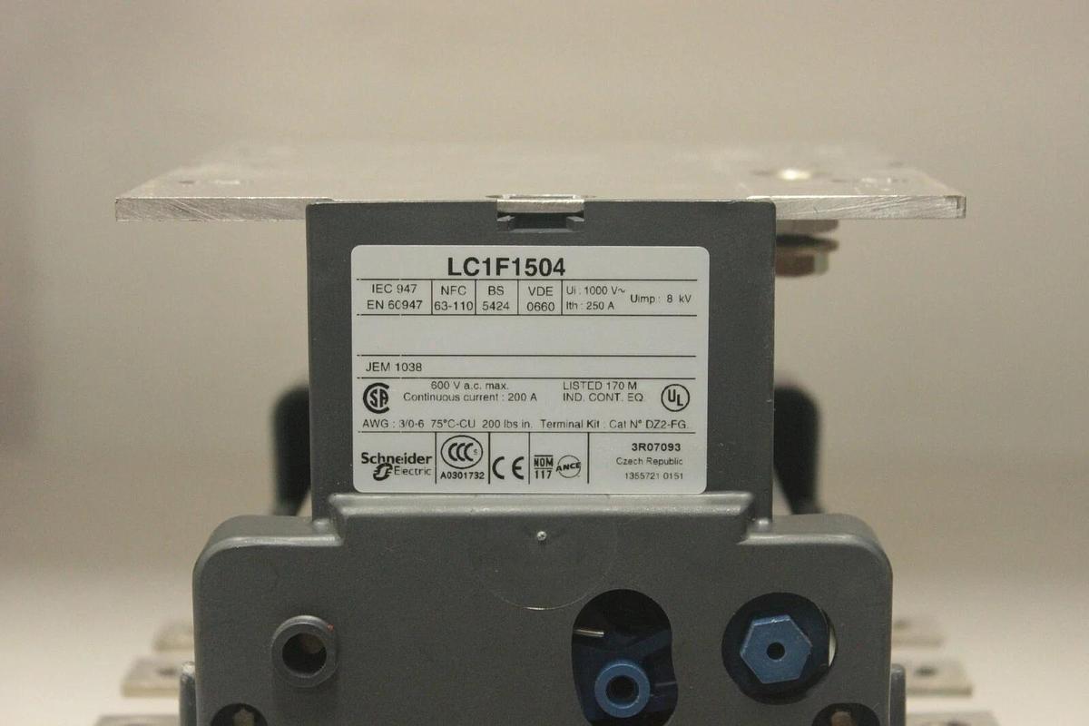 Used Telemecanique Schneider Electric LC1 F1504 Contactor w/ LX1FF110 Coil - AS-IS