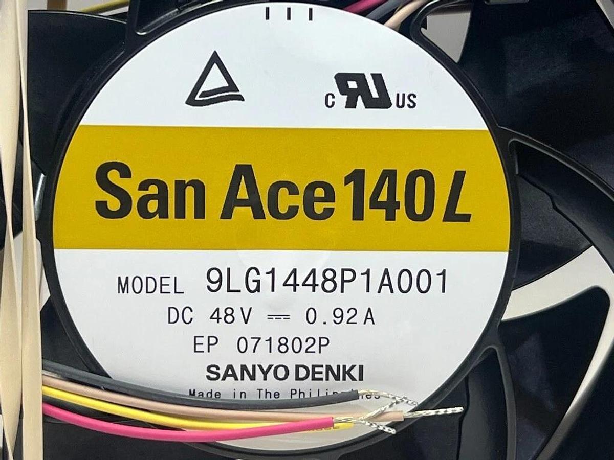 Used Sanyo Denki San Ace 140L Fan Model 9LG1448P1A001 DC 48V 0.92A 140 mm x 38 mm