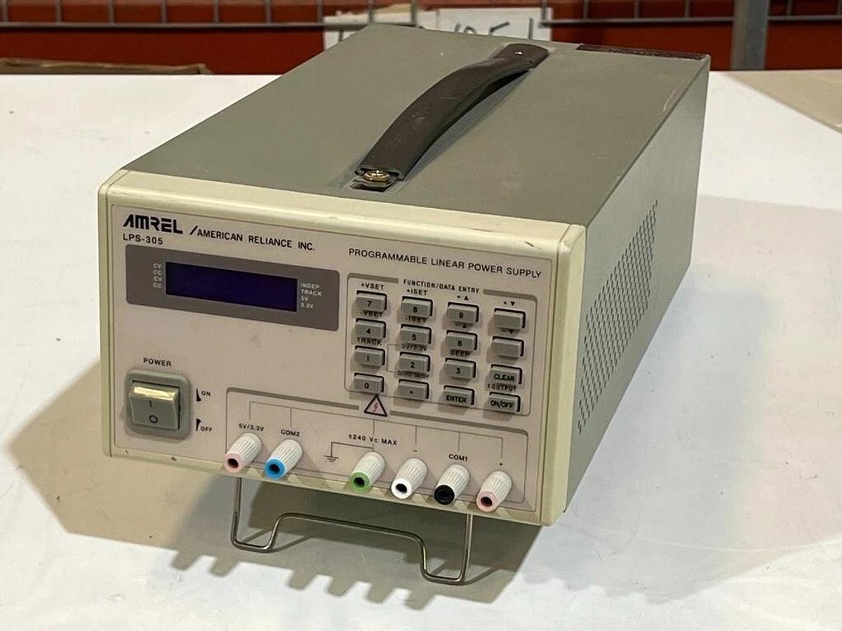Used AMREL American Reliance LPS-305 Programmable Linear  +/- DC Power Supply
