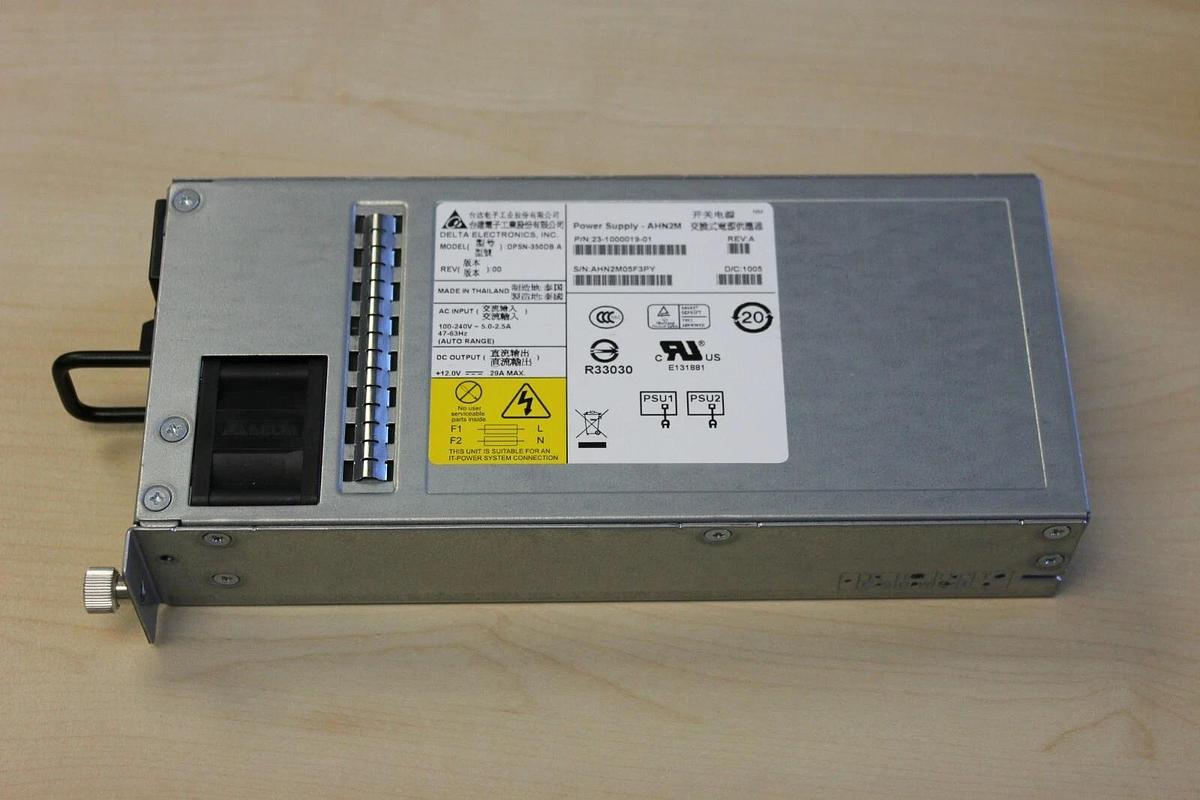 Used LOT OF 5 Delta Electronics DPSN-350DB A - Power Supplies ANH2M P/N 23-1000019-01