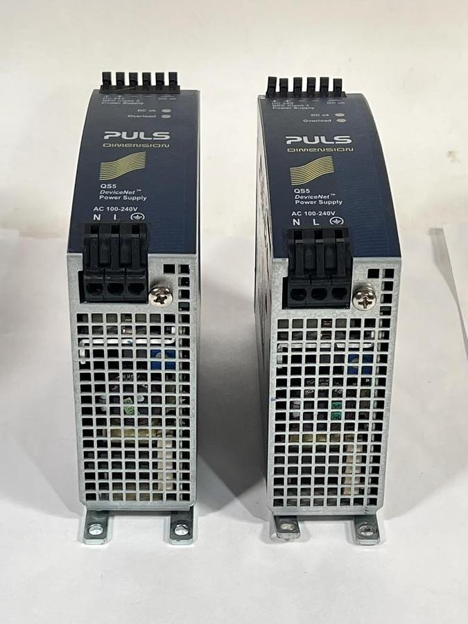 Used Lot of 5 PULS Dimension Series DIN Rail Power Supplies and Protection Module