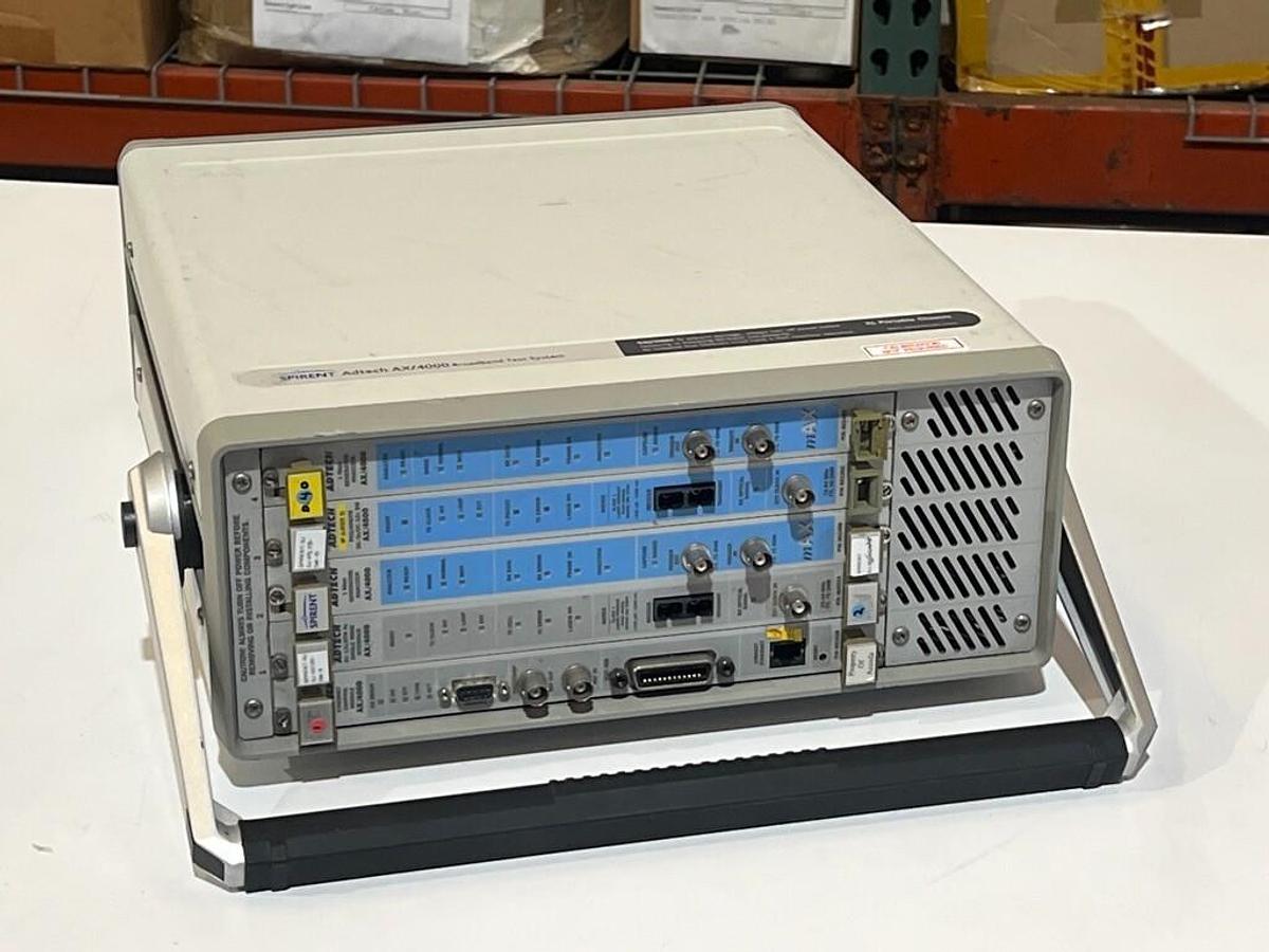Used Spirent Adtech AX/4000 P/N: 400143 - Broadband Test System with 5 Modules OC-12c