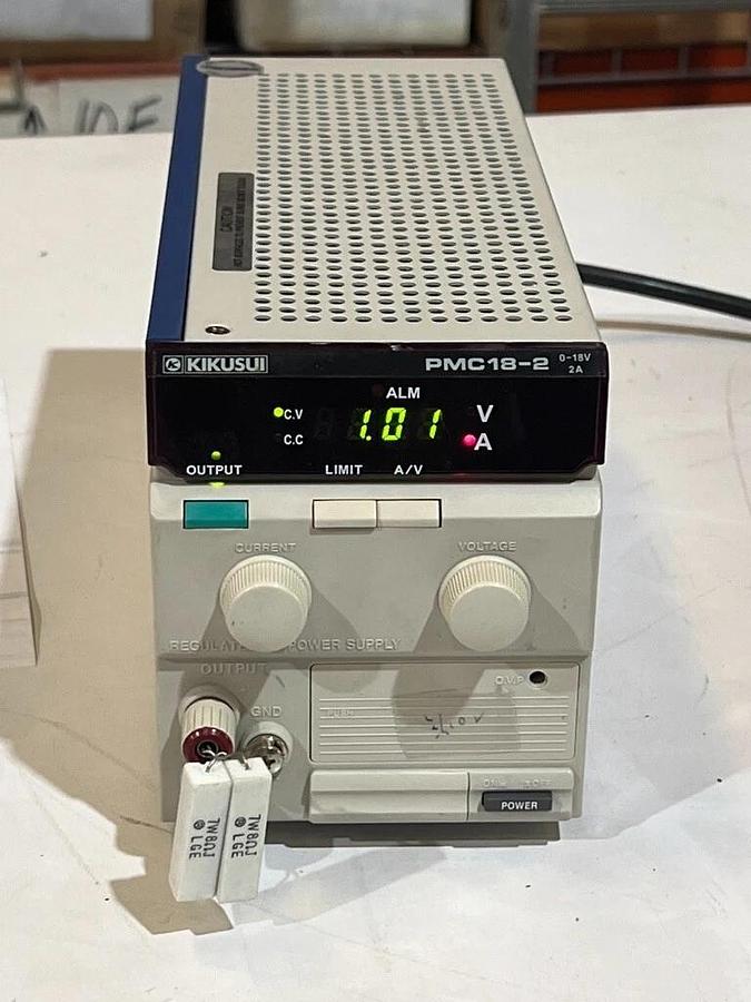 Used Kikusui PMC18-2 Adjustable DC Power Supply 0-18V, 2A