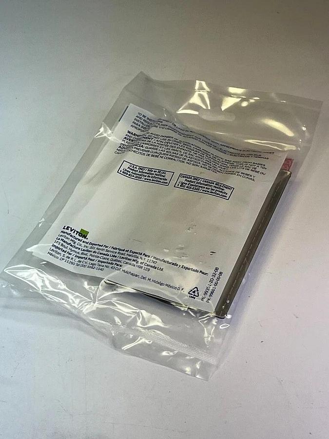 Used 150 Pcs Leviton 43080-1S4 Stainless Steel QUICKPORT Wallplate Single Gang 4-Port