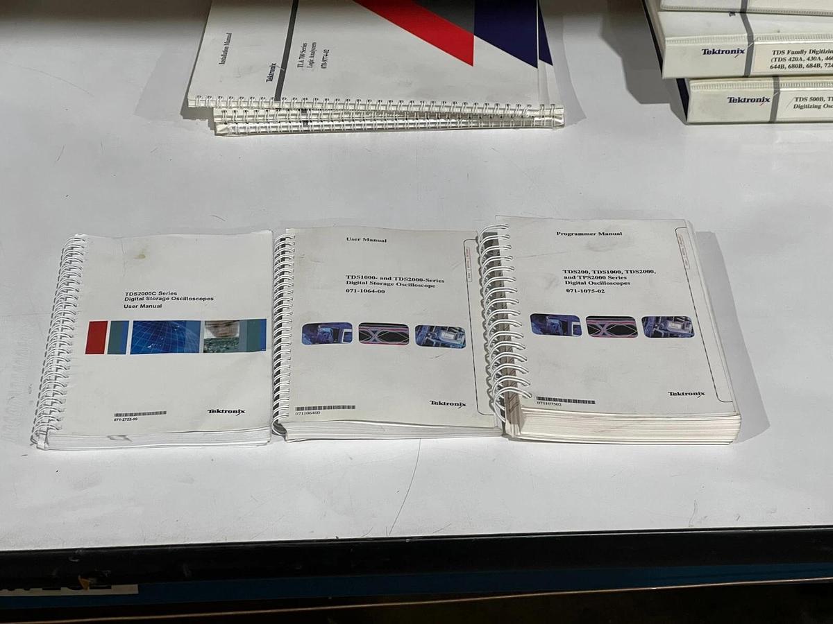 Used Lot of 14 Vintage Tektronix Instruction / User Manuals for Test Equipment - Tek