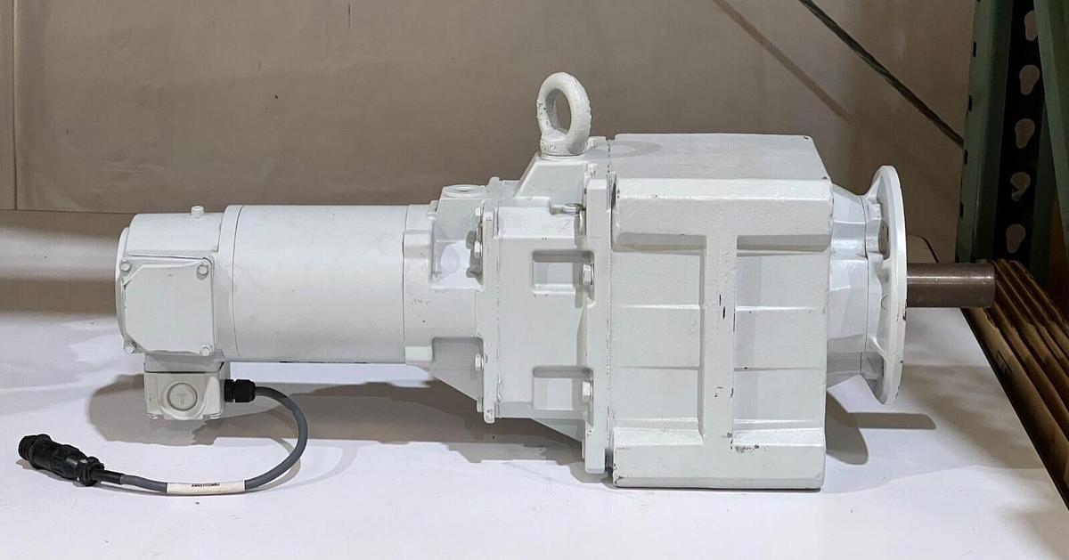 Used Bauer BG Series Helical Geared Motor Type BG30Z-27 / P05LA25 / EMV-C1