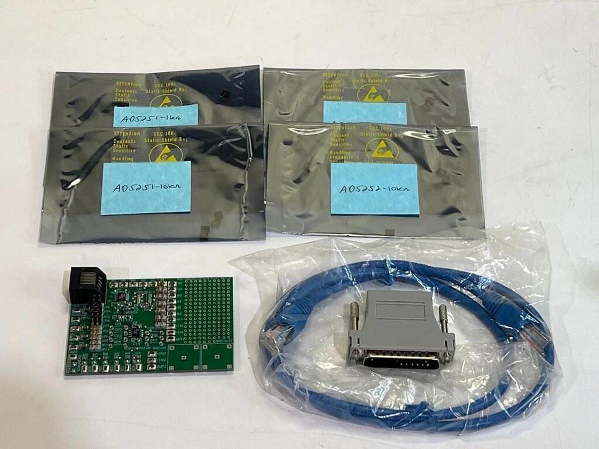 Used Lot of 12 Analog Devices Evaluation Kit Boards & USB Serial I/O Interfaces