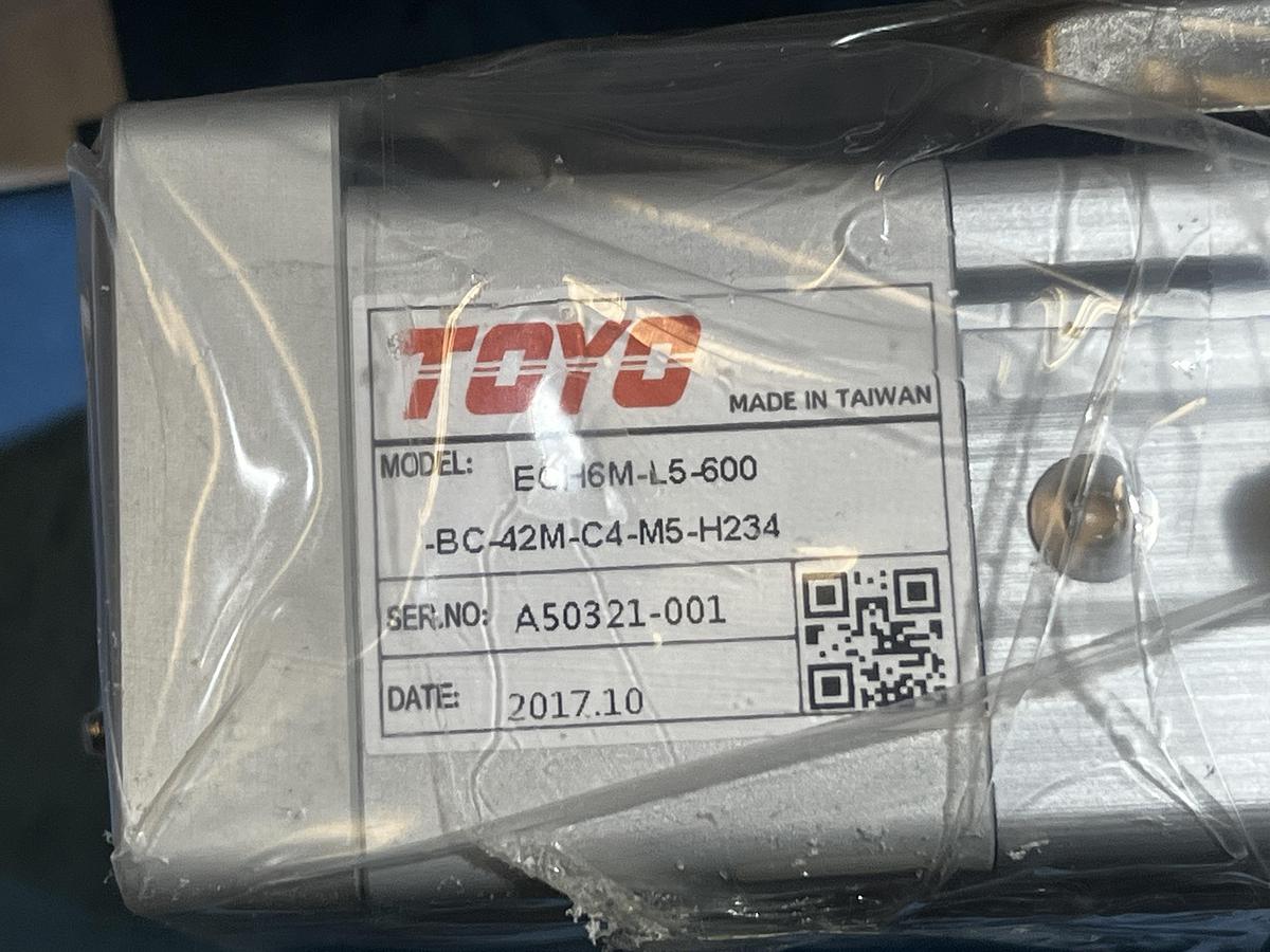 Toyo ECH6M-L5-600-BC-42M-C4-M5-H234 Cleanroom Actuator - Without Motor