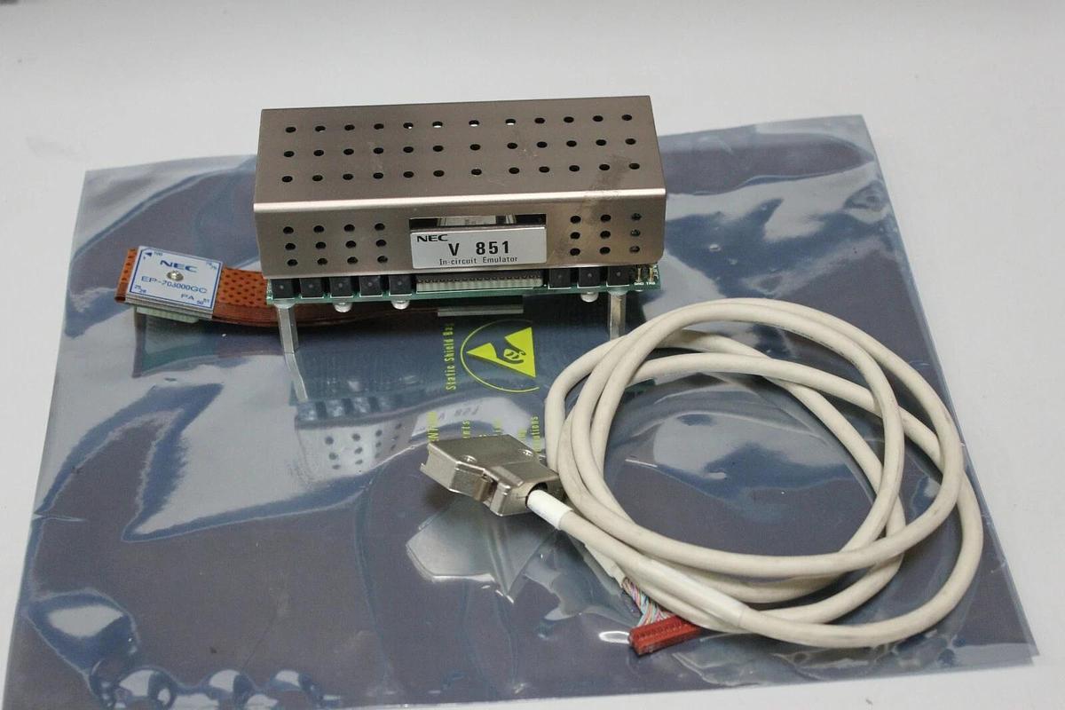 Used NEC In-Circuit Emulator V 851 - IE-703000-MC w/ NEC EP-703000GC & PC Cable V851