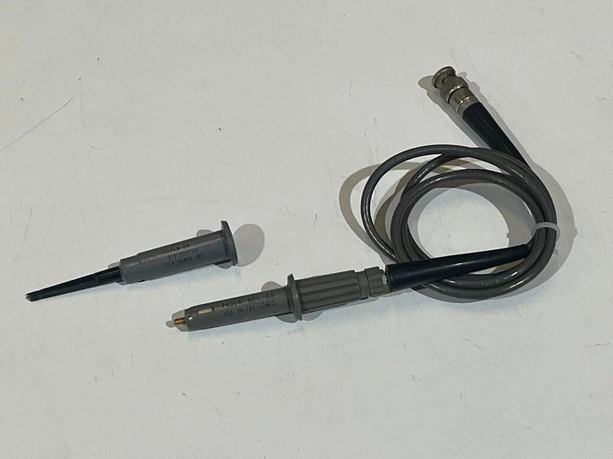 Used Lot of 3 Tektronix Probes: P6006, P6010, & P6047 - Oscilloscope Test Leads