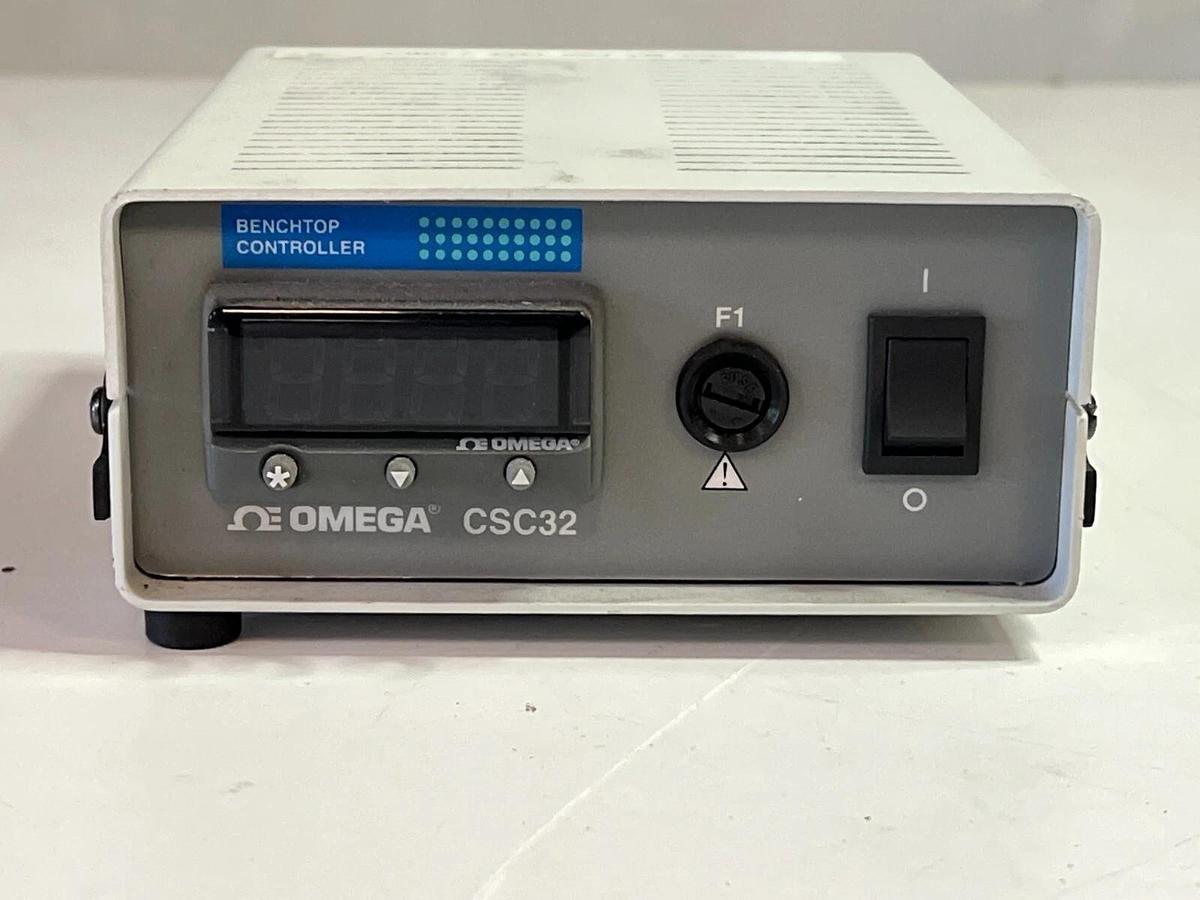 Used Omega Model CSC32 Benchtop Controller with Type J Thermocouple Assembly