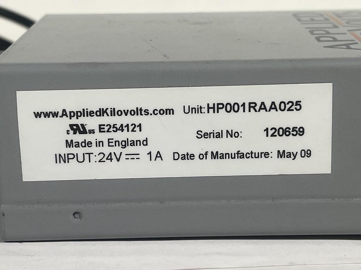 Used Applied Kilovolts HP001RAA025 10V to 1kV HV DC Module