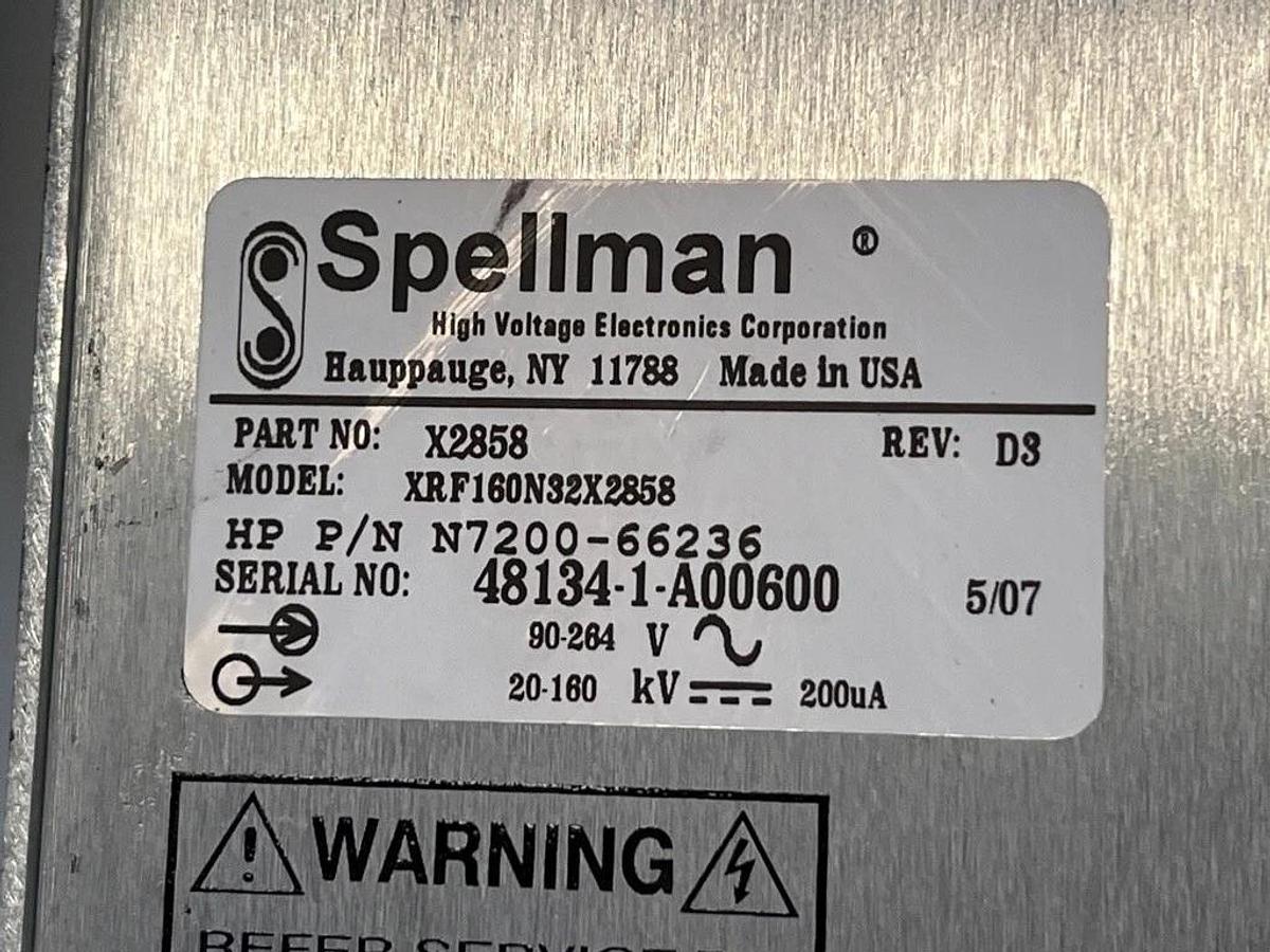 Used DS-41-04M15-53E Camera, X2858 Power Supply, & E7200-89009 X-Ray Tube Agilent 5DX