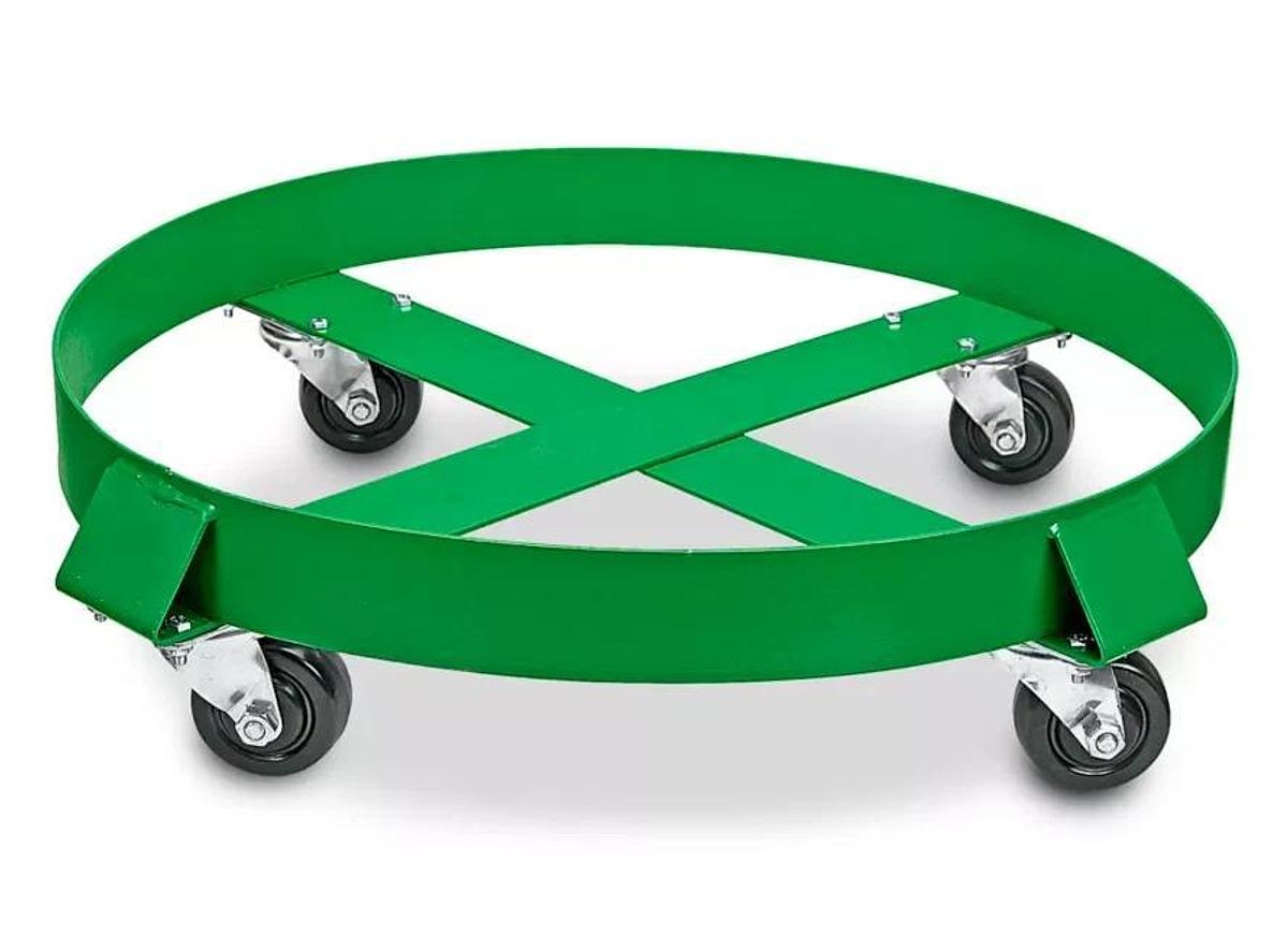 Used Uline Model No. H-1234 Steel Drum Dolly - 55 Gallon