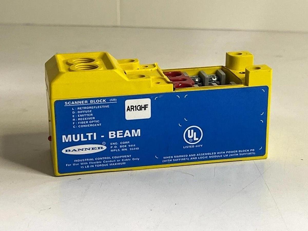 Used Lot of 10 Each: Banner AR1GHF Multi-Beam Series Scanner Block