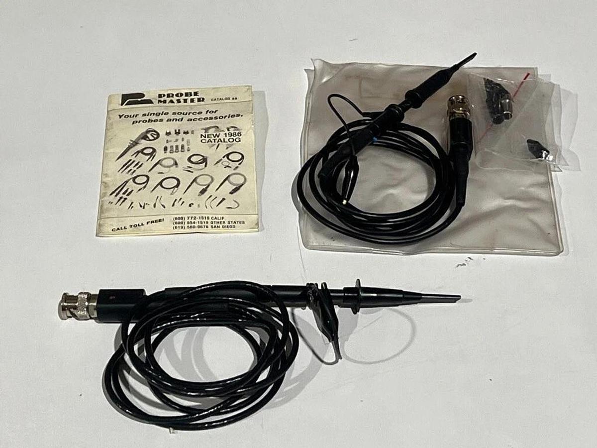 Used LOT of Oscilloscope Test Leads, Logic + Demodulation Probes, Preamp & GPIB Cable