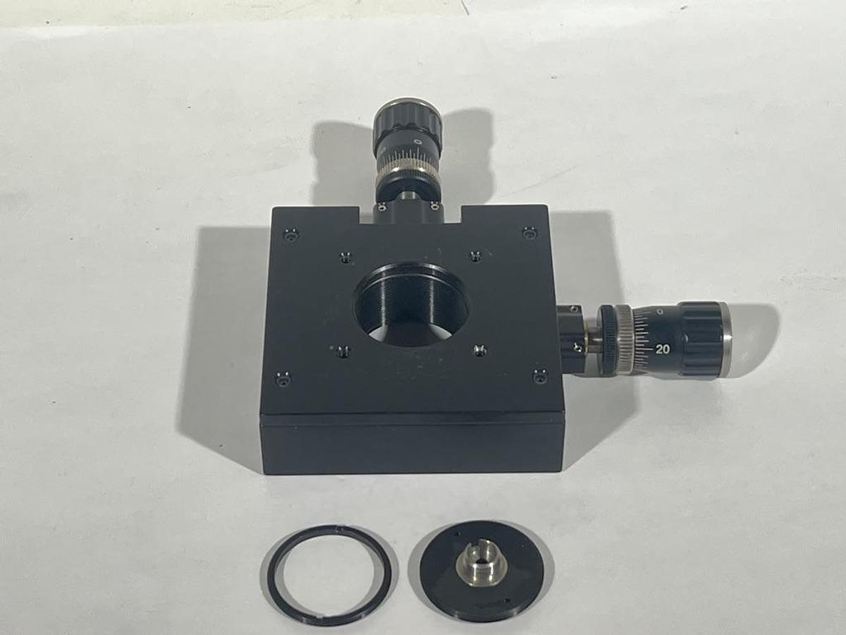 Used XY Translator with MItutoyo 148-205 Micrometer Drives - Optic Mount