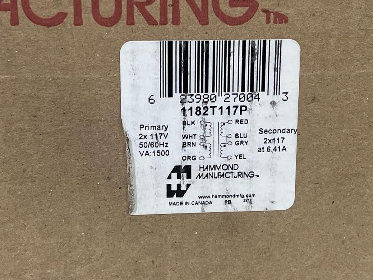 2020 Hammond Manufacturing 1182T117P