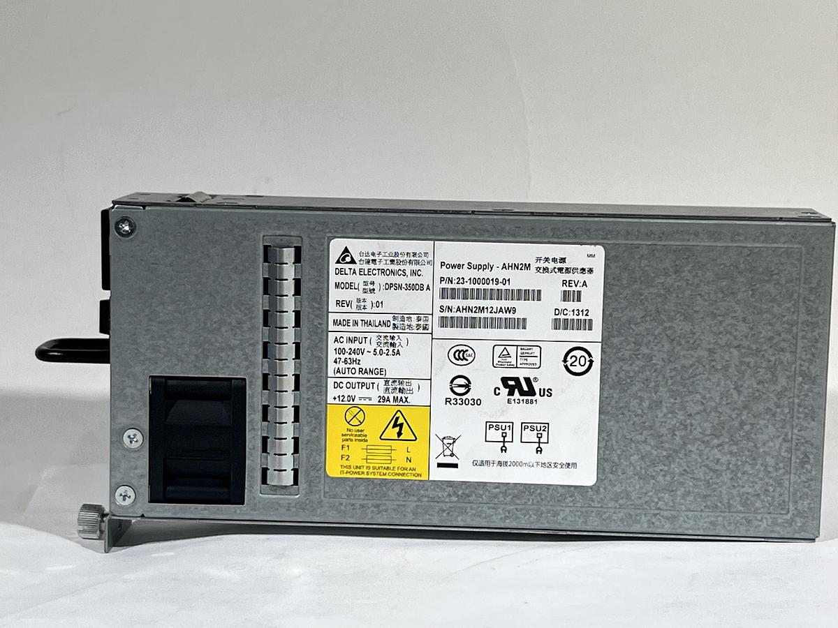 Used Delta Electronics DPSN-350DB A Power Supply AHN2M P/N 23-1000019-01 