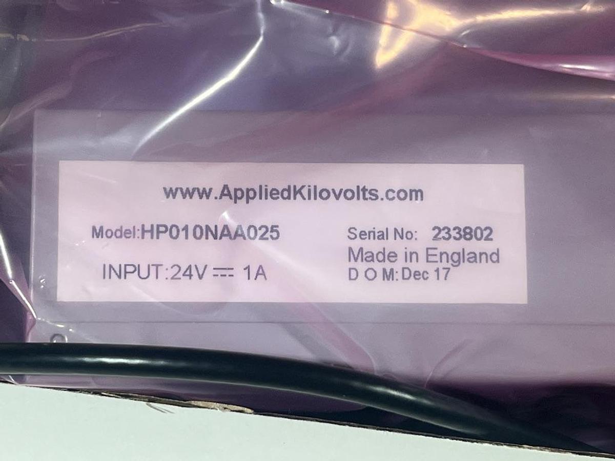 Used Applied Kilovolts HP001RAA025 10V to 1kV High Voltage DC Module