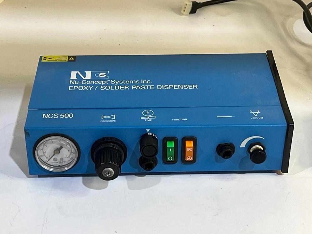 Used Nu-Concept Systems NCS 500 Epoxy / Solder Paste Dispenser System