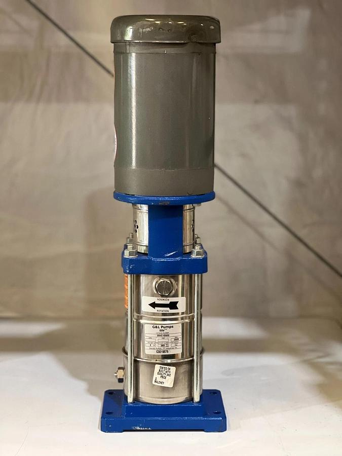 Used Goulds Pumps ITT G&L SSV 2SVC1G5EO 2 HP 3500 RPM - Baldor VM3555 35A13-672 Motor