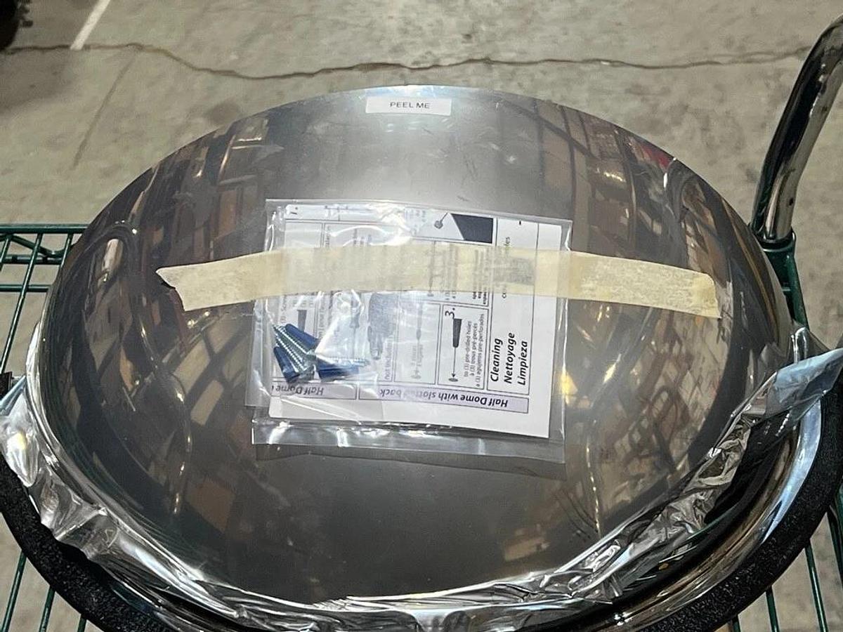 2 Pack: Se-Kure Model ONV-180-18-PB Half Dome 18" Acrylic Mirror - 45WD12