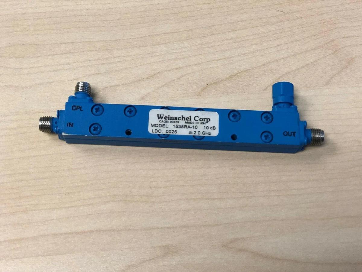 Used Weinschel Corp 1538RA-10 10dB Attenuator 0.5 - 2.0 GHz