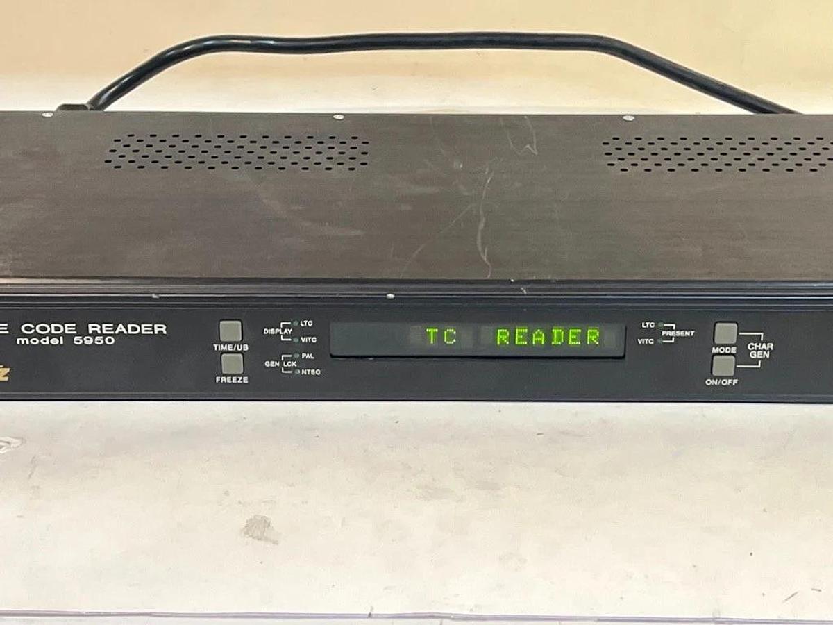 Used Evertz Microsystems Time Code Reader Model # 5950