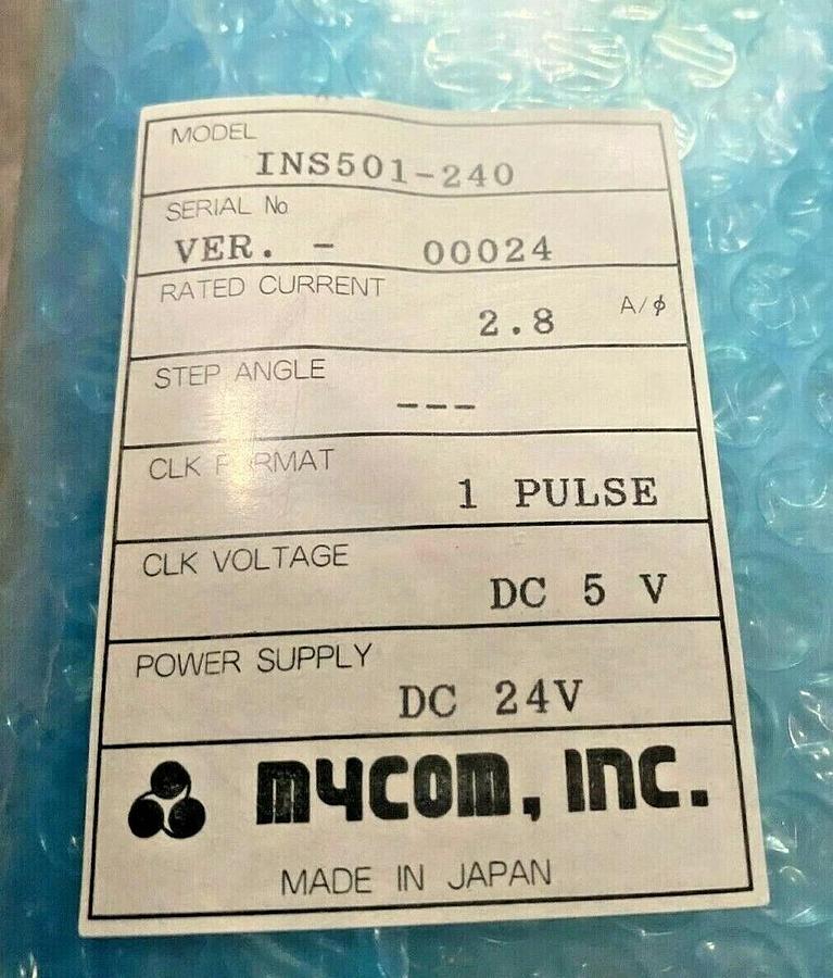 Mycom INS501-240 Controller for Stepping Motor - Stepper Motors